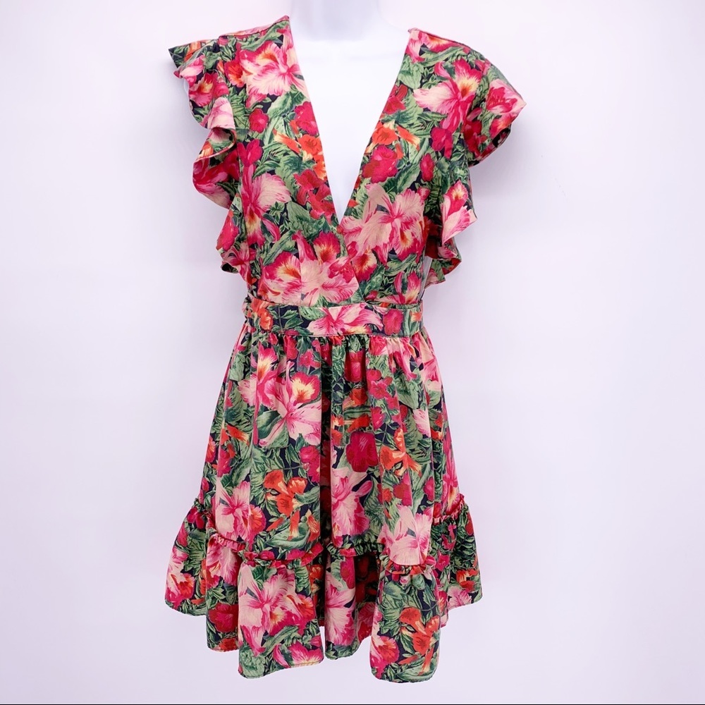 Majorelle Misty Dress in Jungle Multi Size Medium